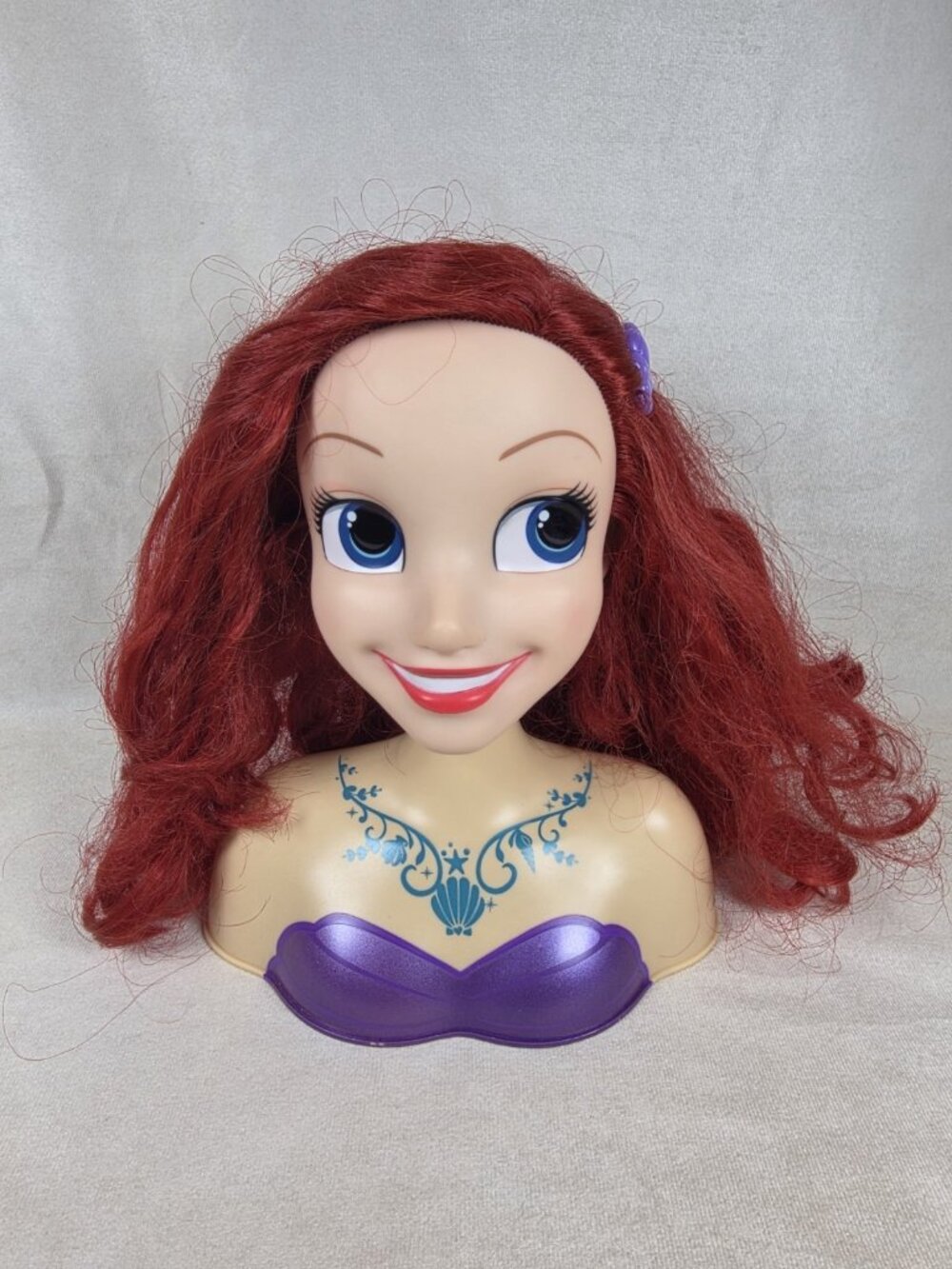 Disney Princess Ariel Styling Head Hair Play Doll Bust Little Mermaid